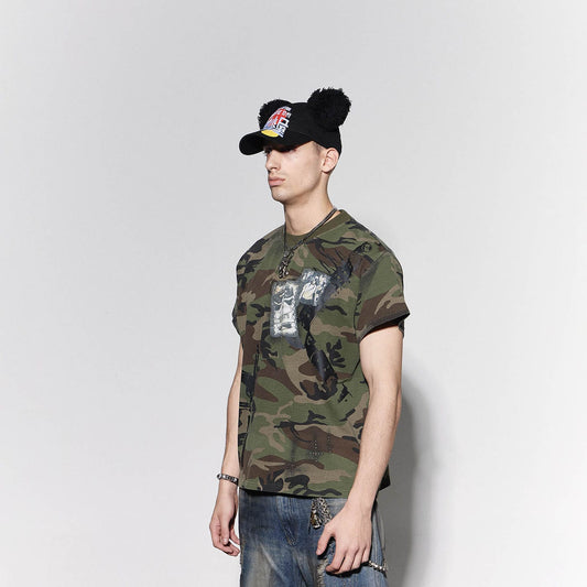DND4DES Graffiti Camo Rivet T-Shirt