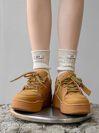 Monochrome Chunky Platform Sneakers