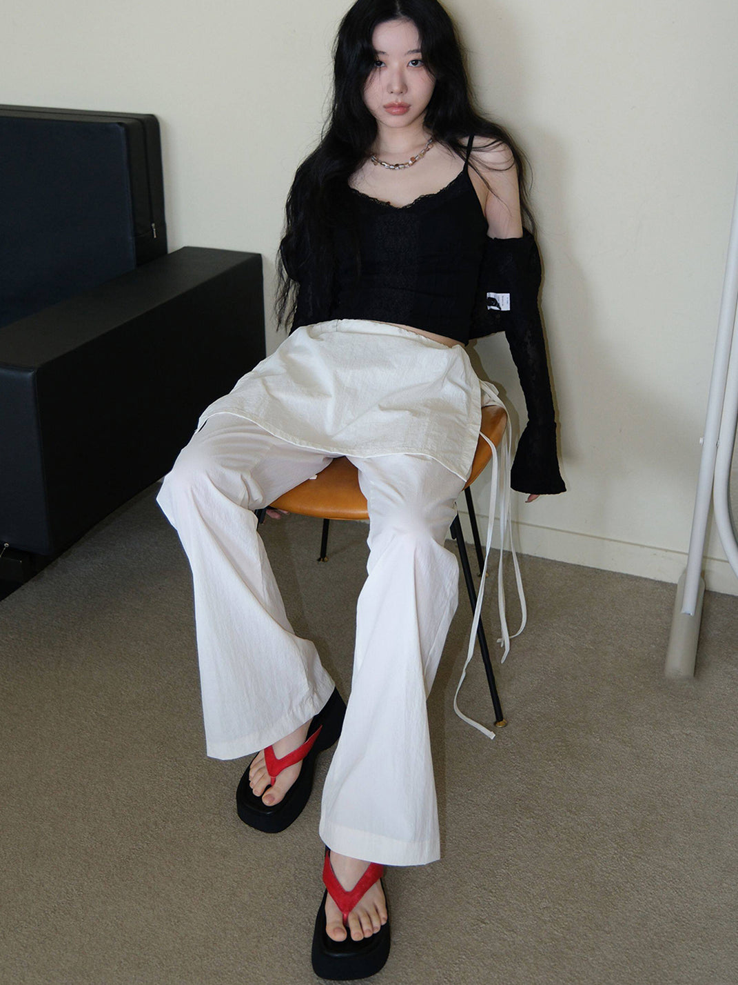 Mooreyu Color-Pop Platform Flip-Flops