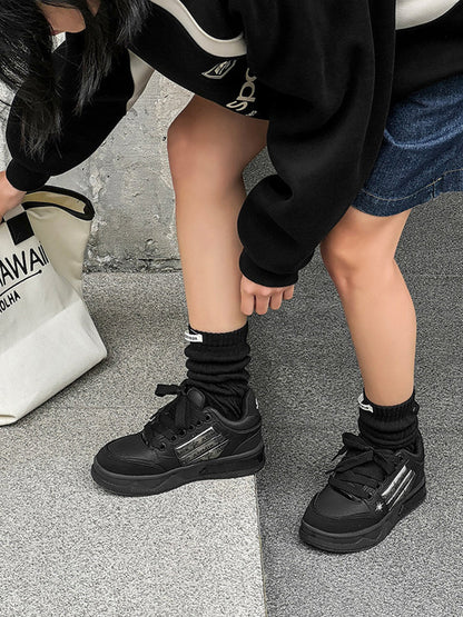 Star-Studded Gothic Sneakers