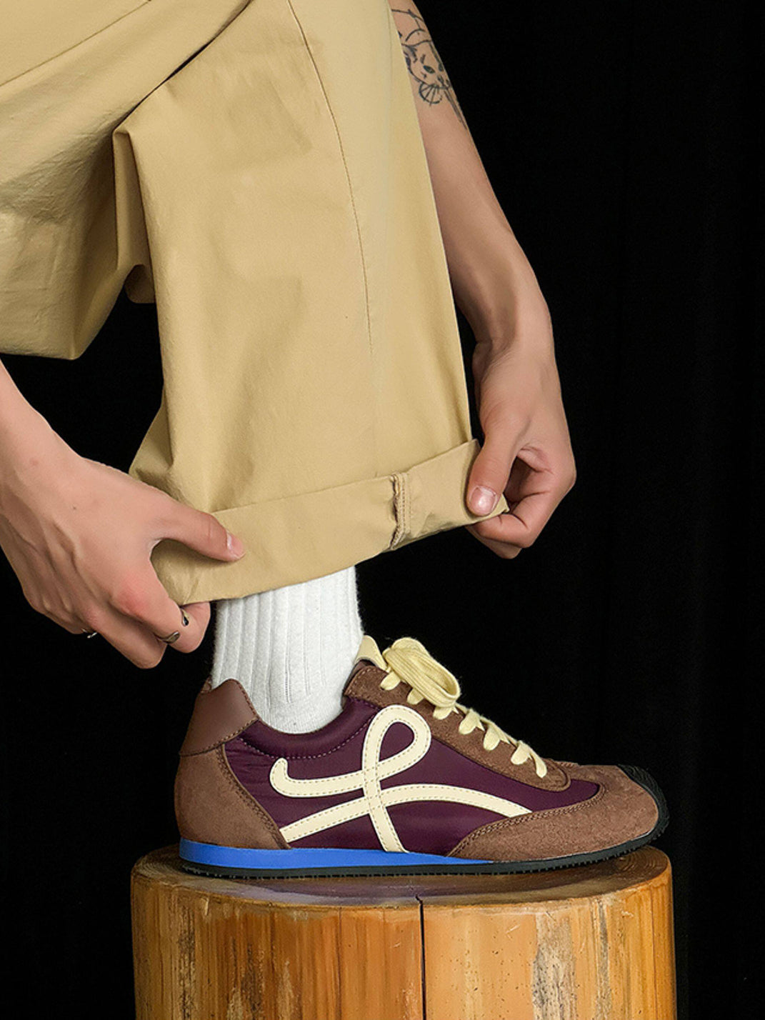 Breathable Panel Sport Sneakers