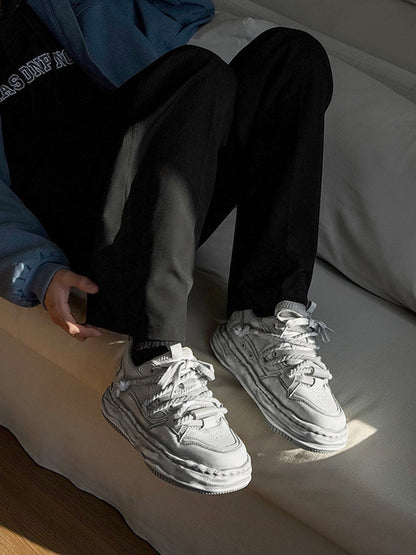Washed Wavy Platform Sneakers