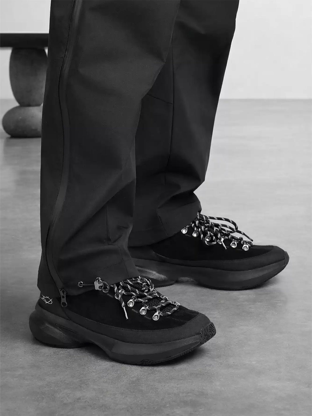 All-Black Samurai Casual Sneakers