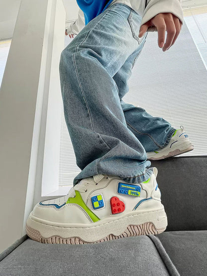 Blocky Chunky Platform Skate Sneakers