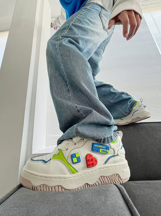 Blocky Chunky Platform Skate Sneakers
