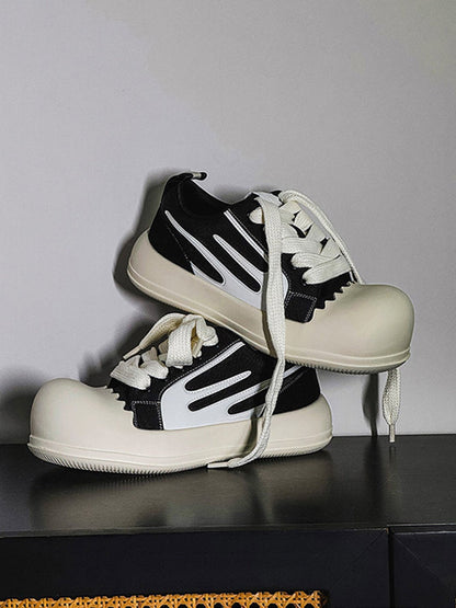 Jagged-Edge Chunky Platform Sneakers