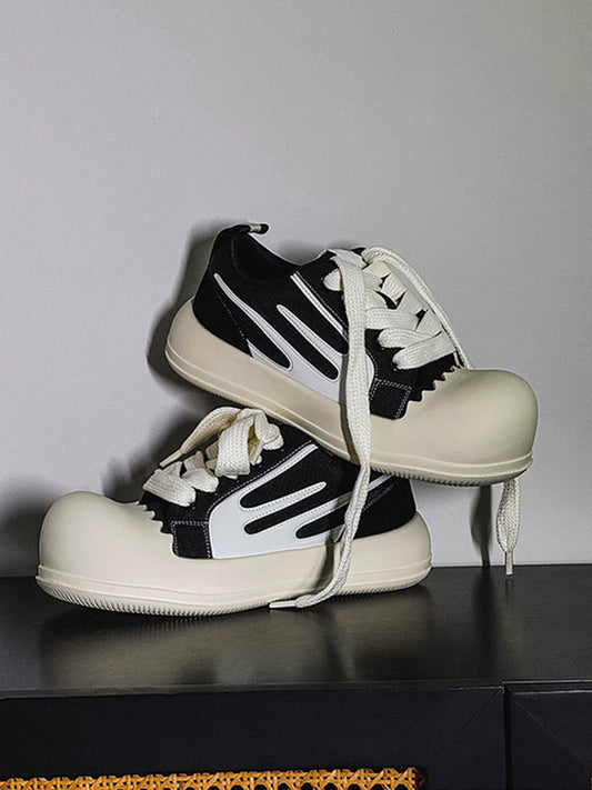 Jagged-Edge Chunky Platform Sneakers