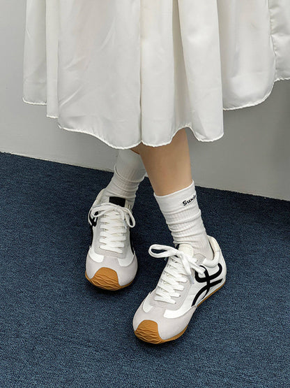 Breathable Panel Sport Sneakers