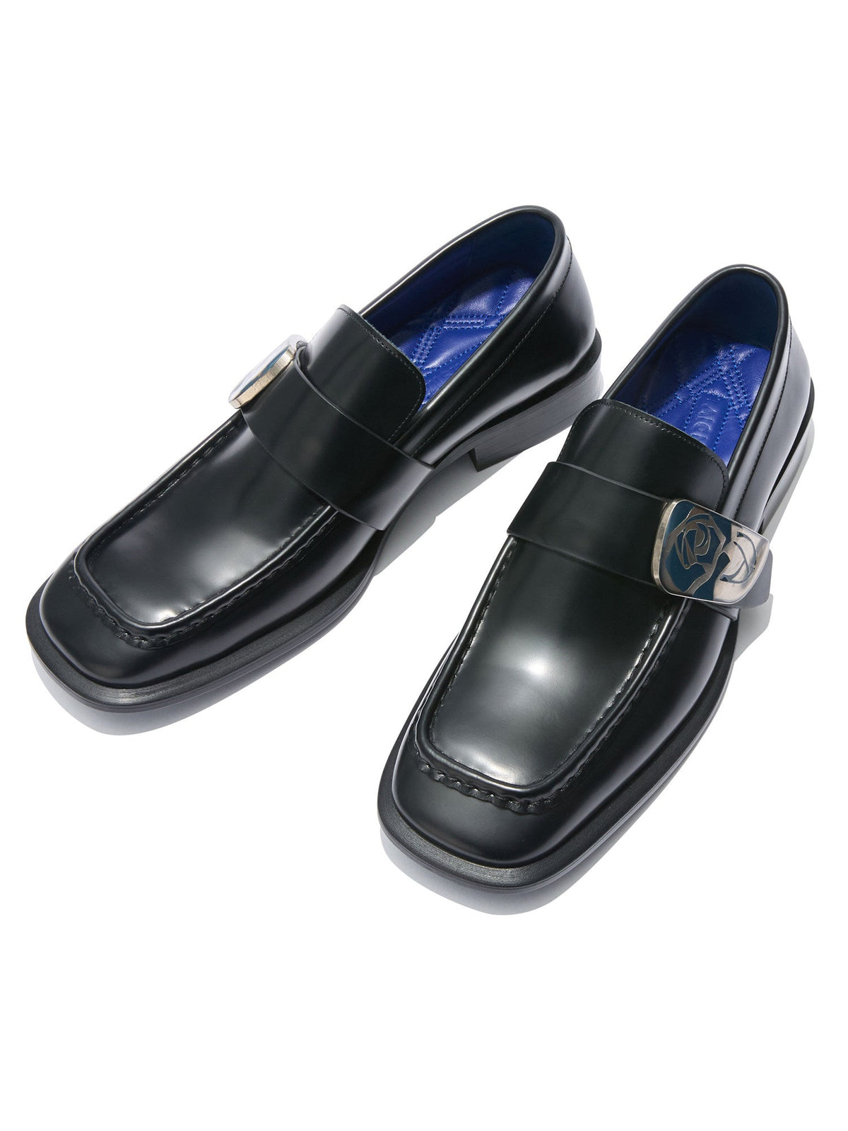 Rose Crest Leather Loafers
