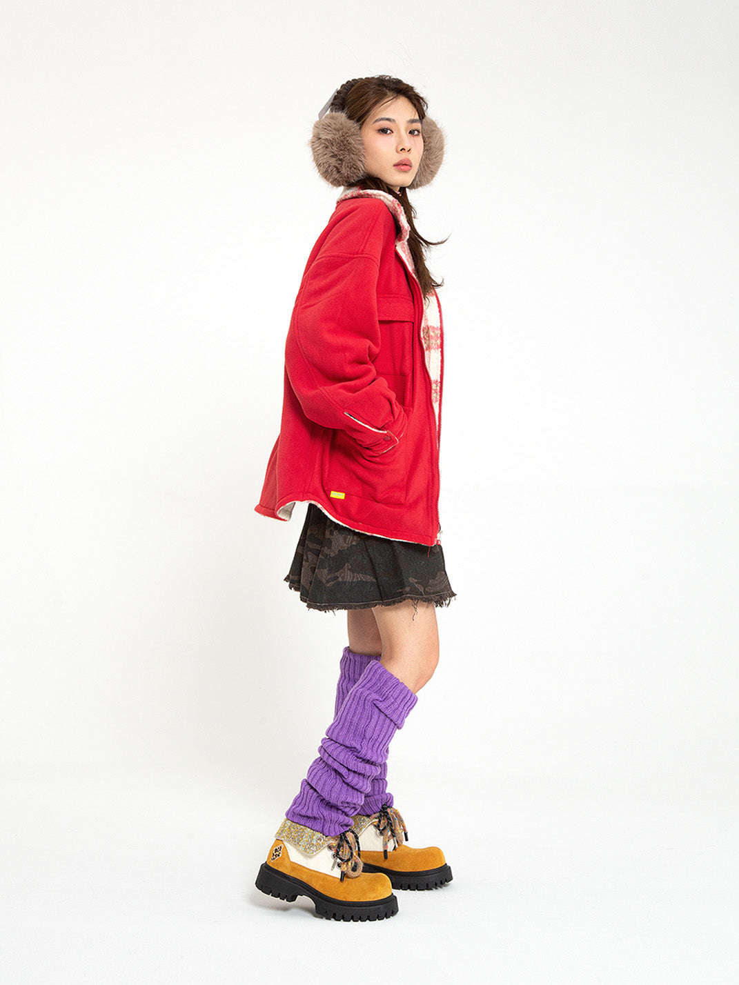 Black Stardust Oversized Boots