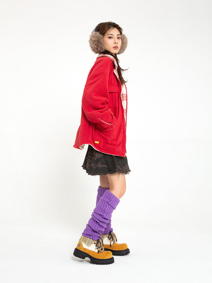 Black Stardust Oversized Boots