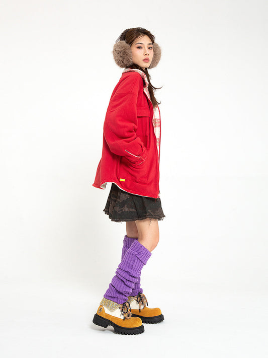 Black Stardust Oversized Boots