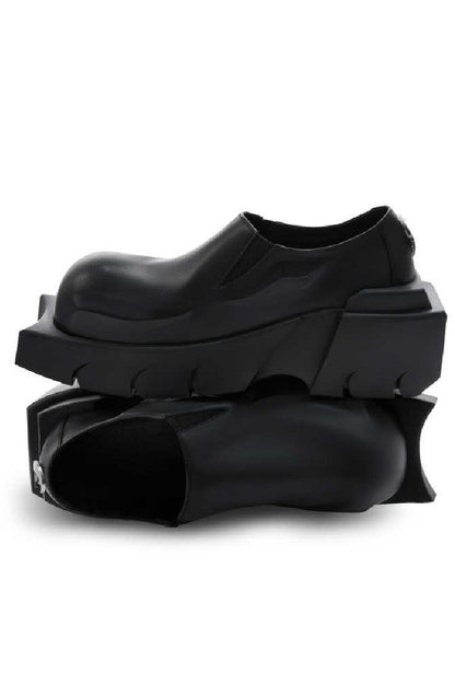 Chunky Devil Horn Derby Shoes