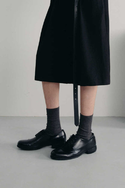 Streamlined Leather Derby Shoes