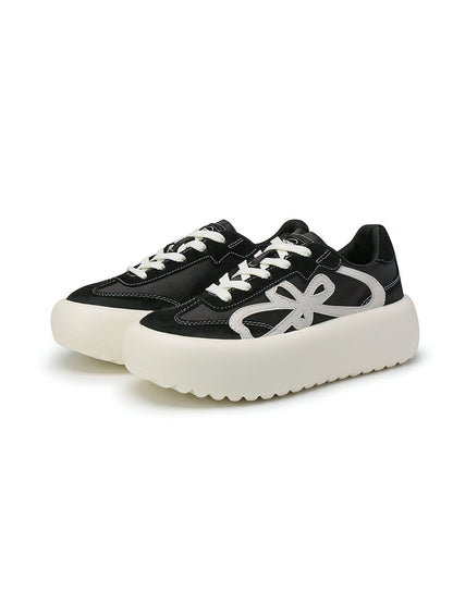 Lucky Four-Leaf Chunky Platform Sneakers