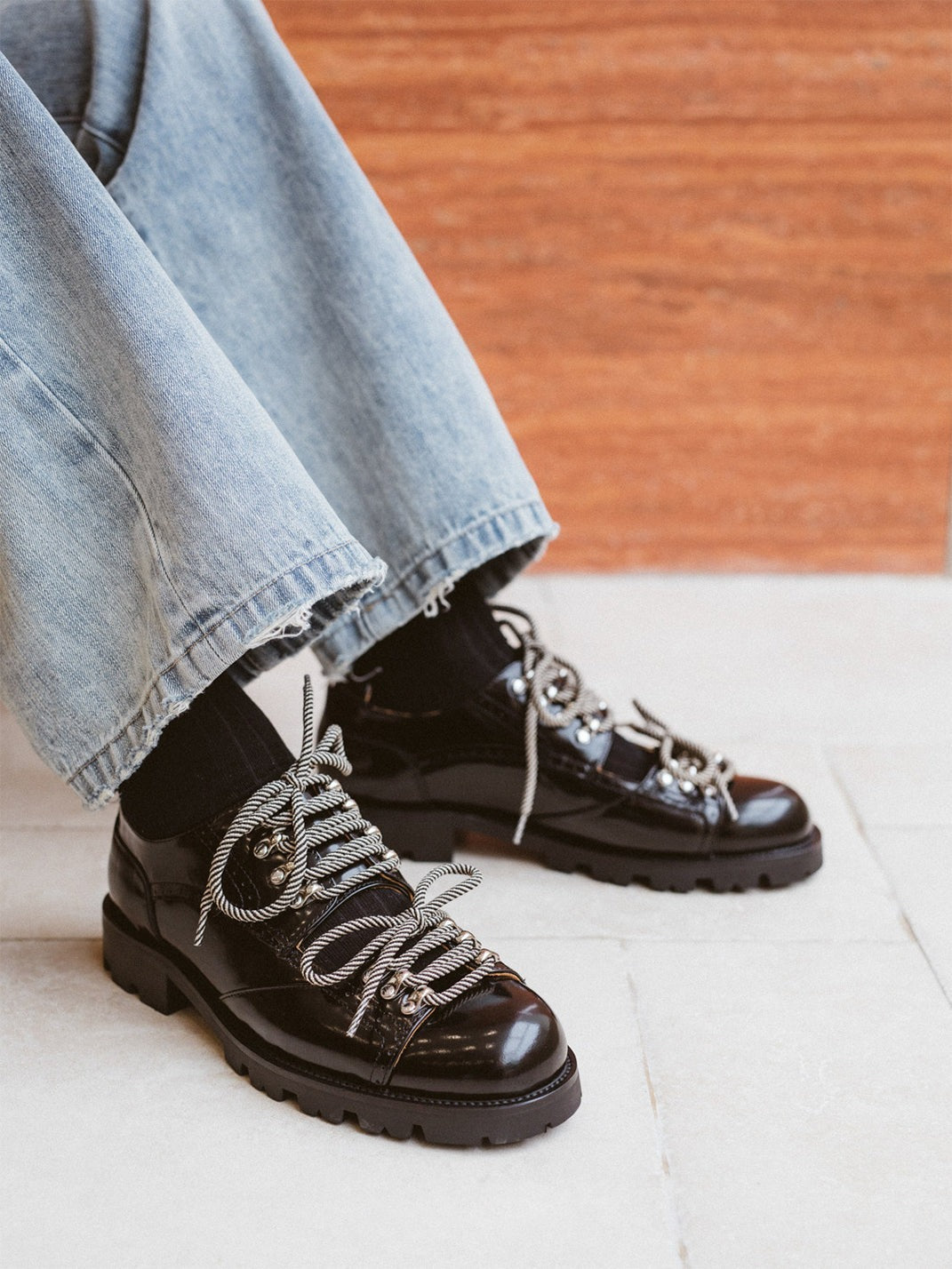 Cutout Workwear Derby Shoes