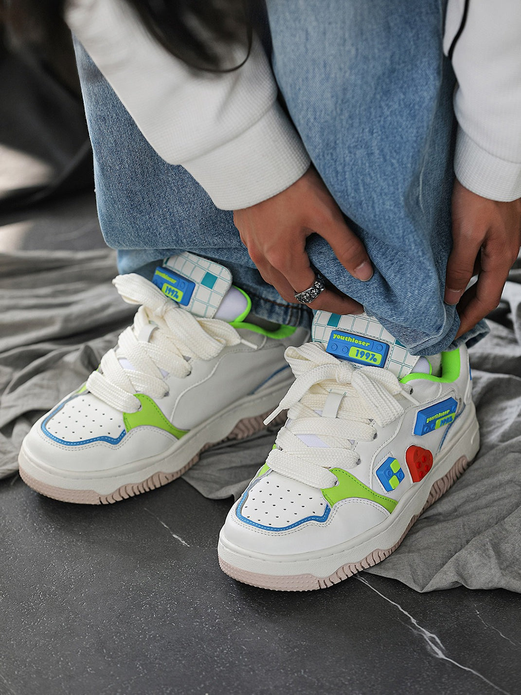 Blocky Chunky Platform Skate Sneakers