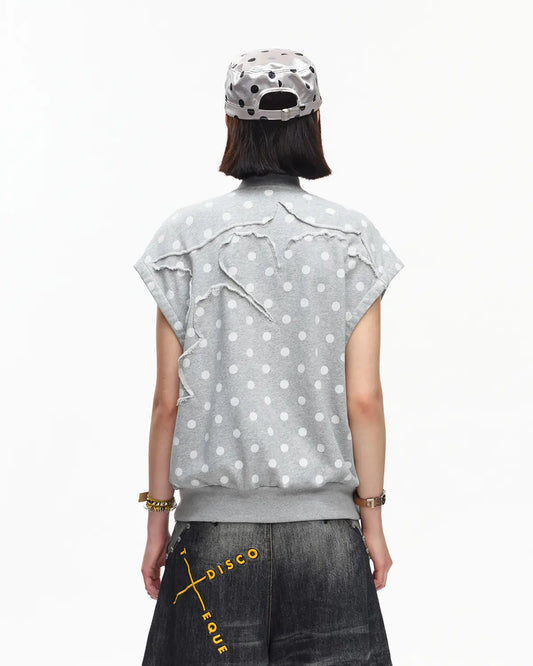EMO Retro Polka Dot Napoleon Vest