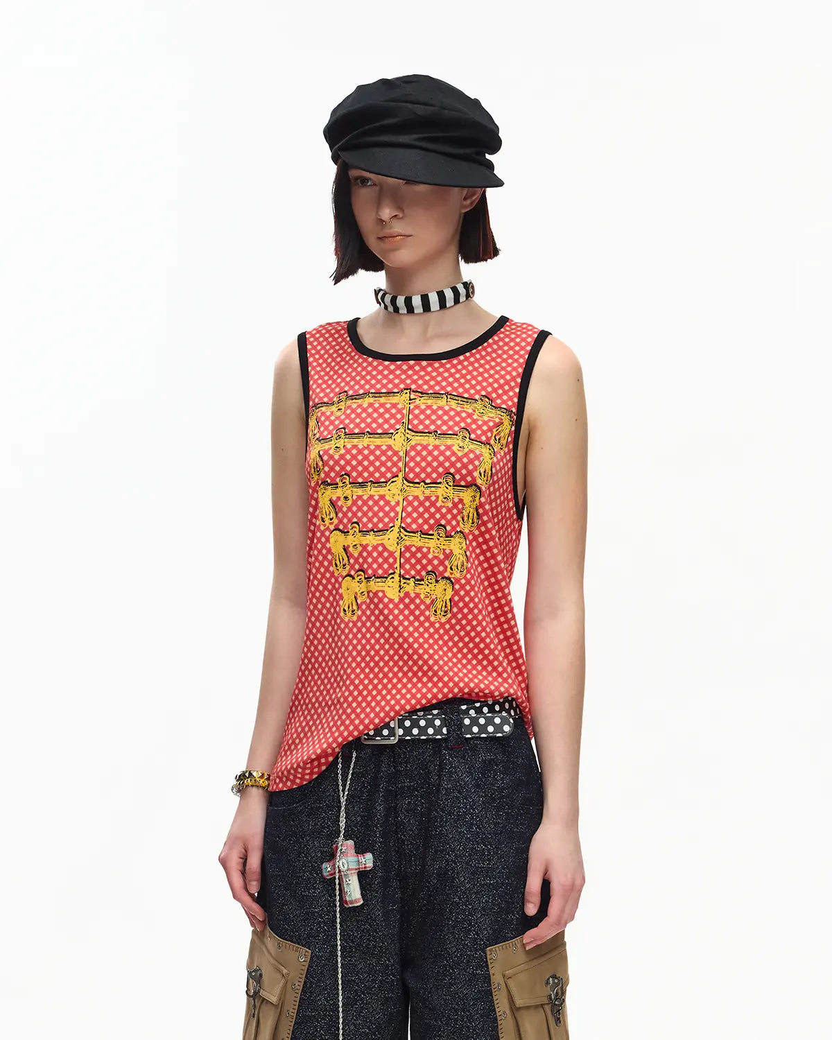 EMO Red Gingham Napoleon Tank