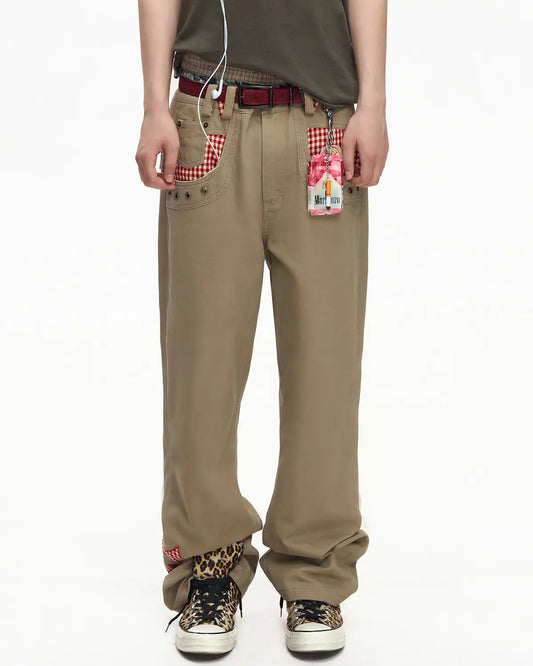 EMO Vintage Washed Flared Work Pants