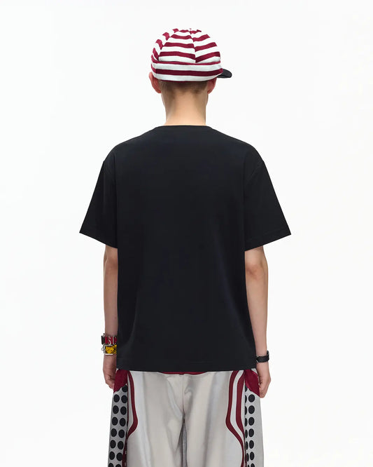 EMO Structured Micro Logo Essential Tee Black