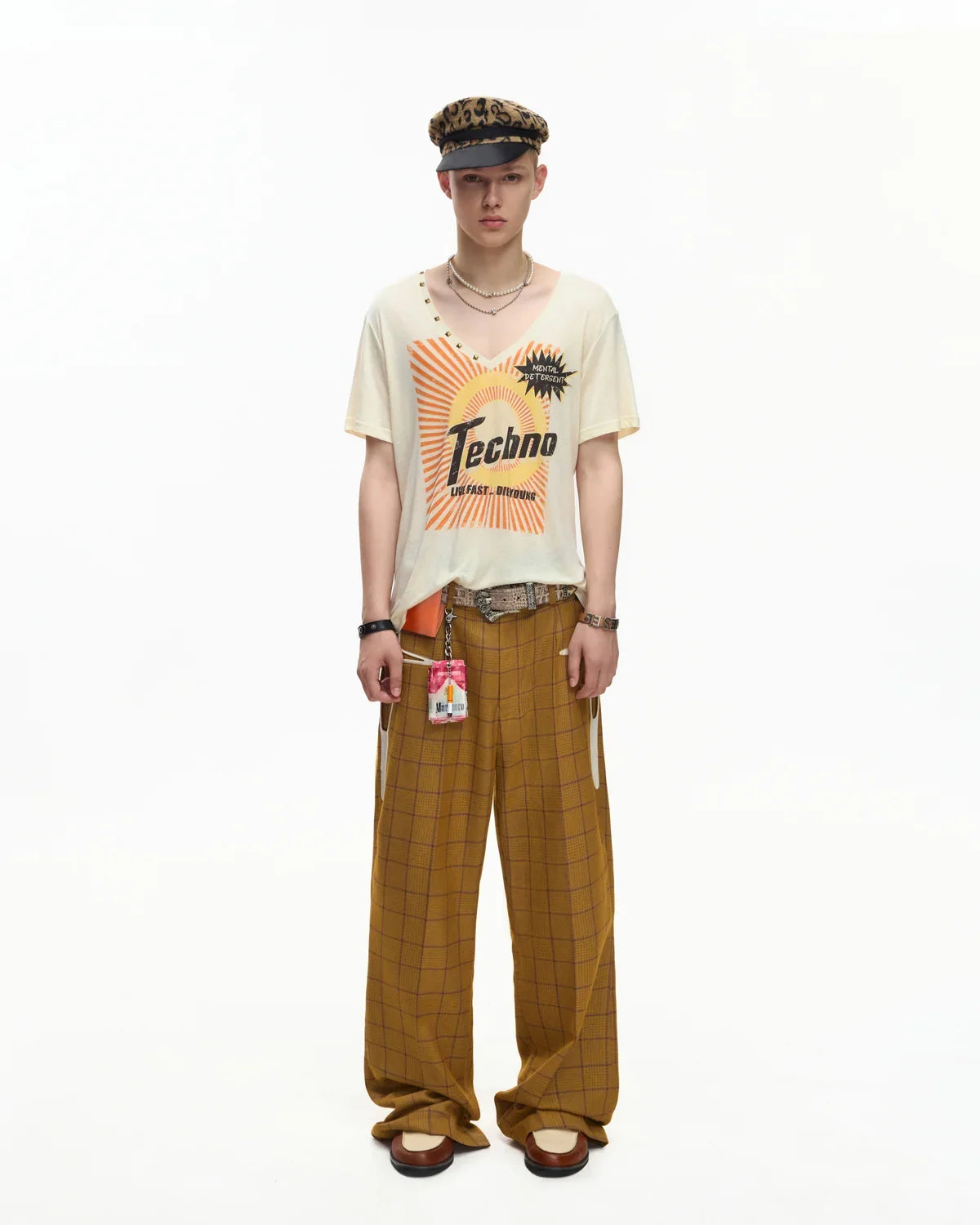 EMO Deconstructed Plaid Jacquard Trousers