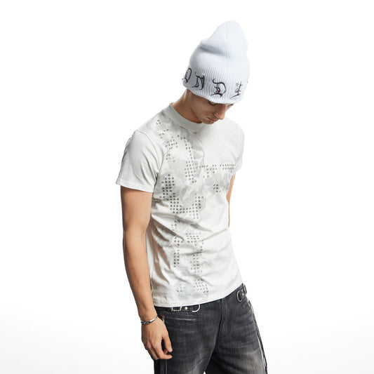 DND4DES Rivet Cross Graphic T-Shirt