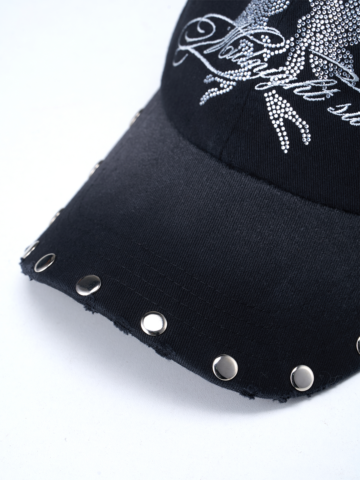 SANB Washed Angel Diamond Baseball Cap