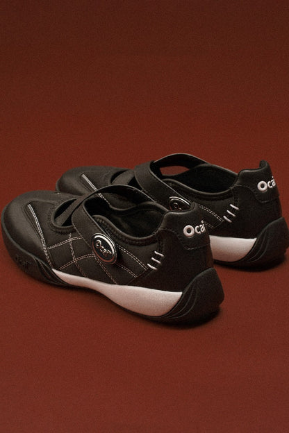 Silk Black Ballet Trainers