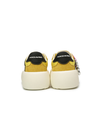 Lucky Four-Leaf Chunky Platform Sneakers