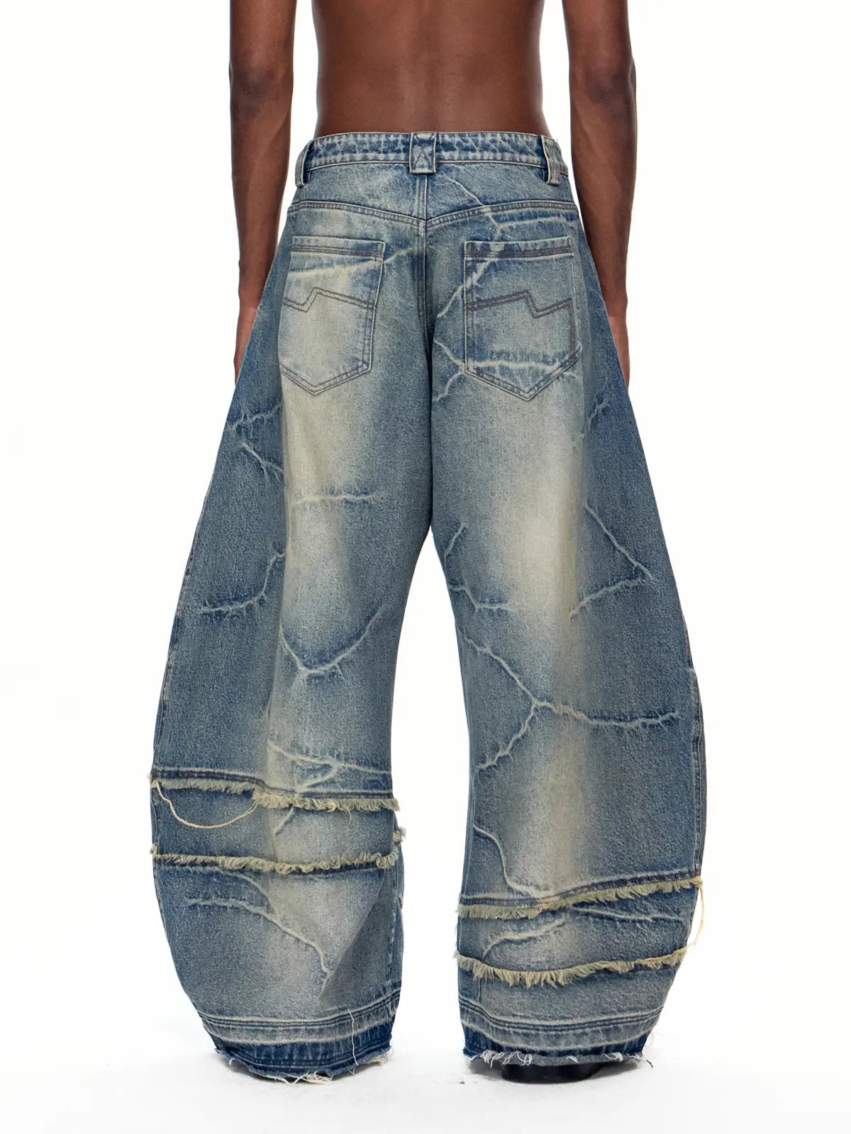 EMO "Circuit Burn" Curved Jeans
