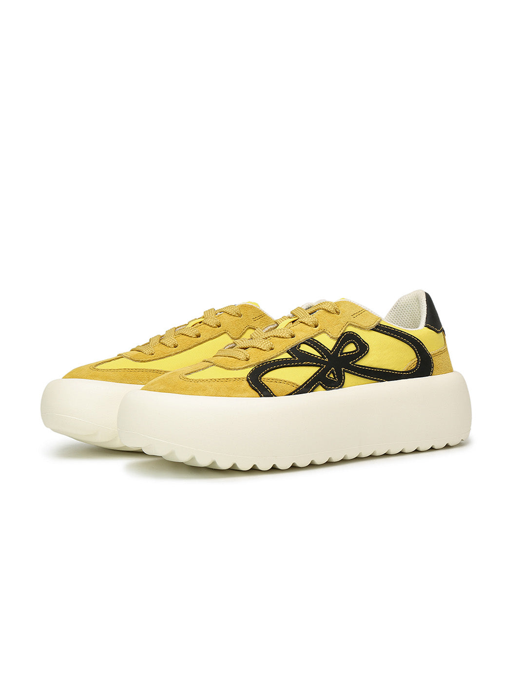Lucky Four-Leaf Chunky Platform Sneakers