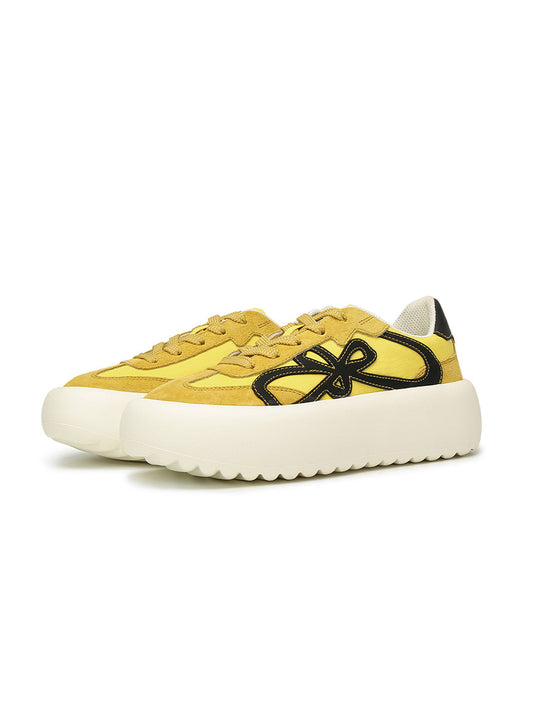 Lucky Four-Leaf Chunky Platform Sneakers