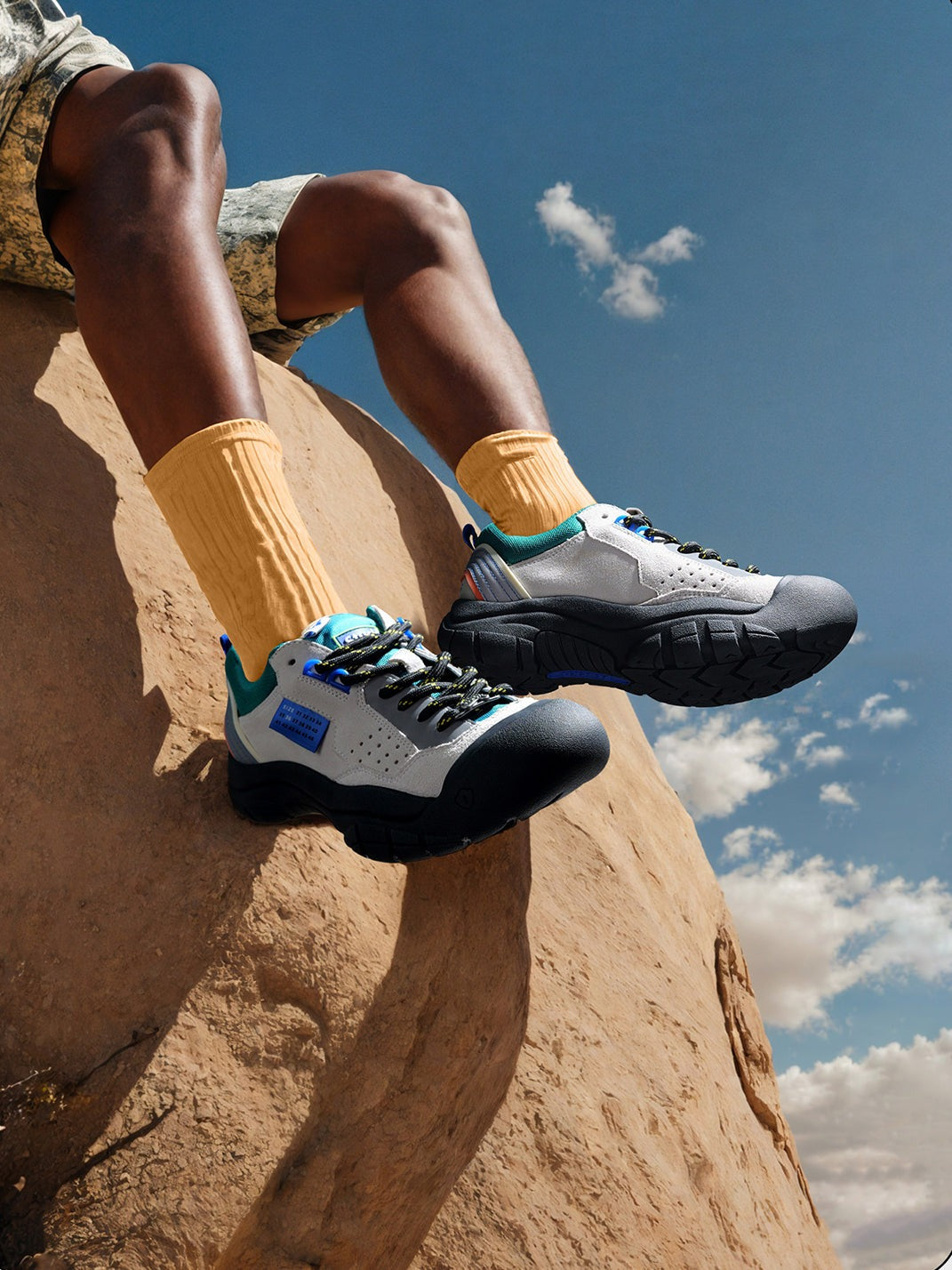 Suede Trail Platform Sneakers