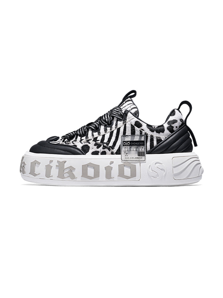 Leopard Animal-World Chunky Skate Sneakers
