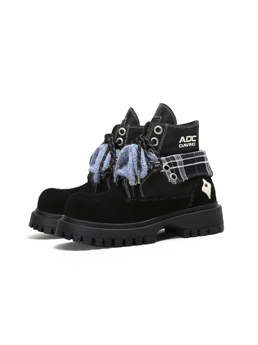 Black Stardust Oversized Boots