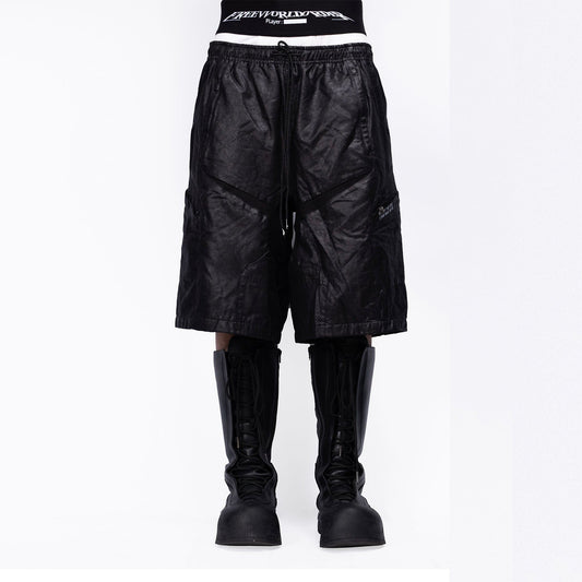 FVVO Multi-Panel Glossy Shorts