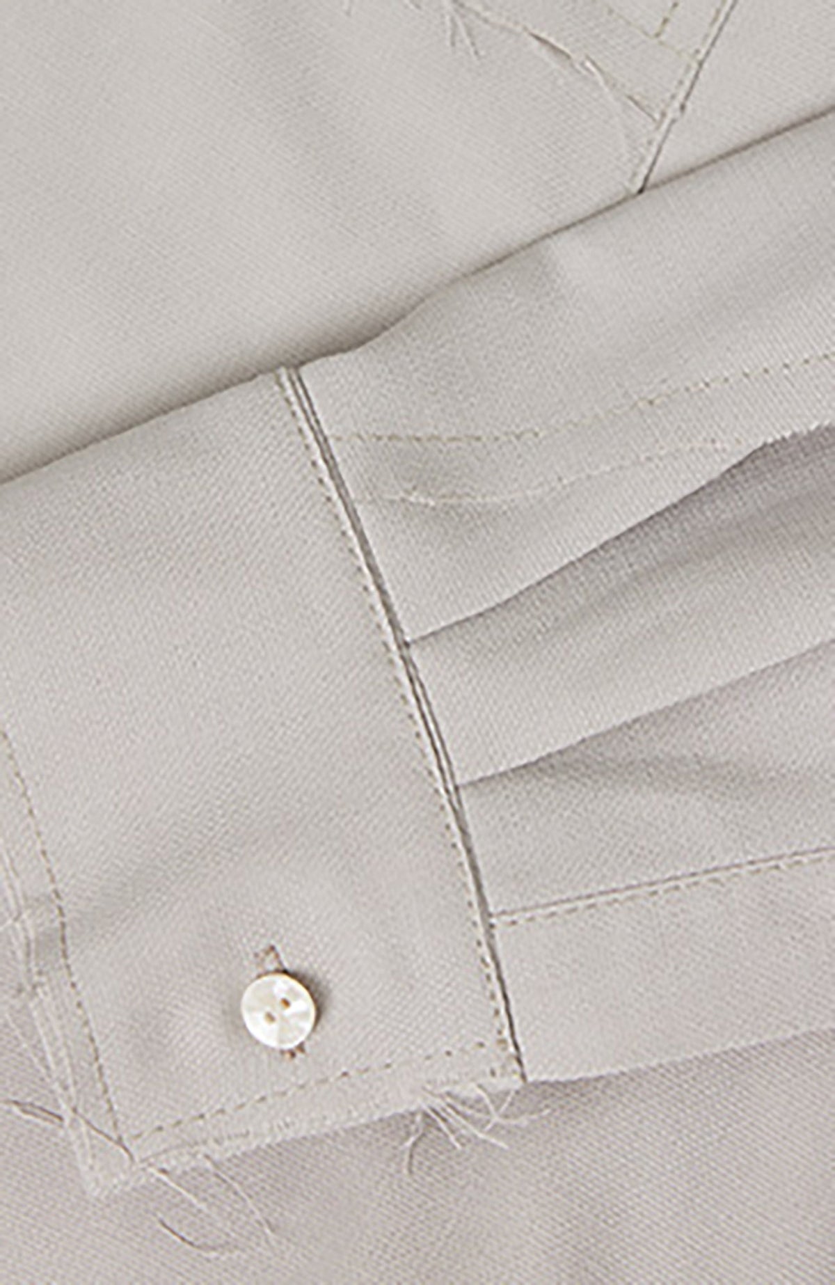RELABEL Linen Blend Frayed Hem Shirt