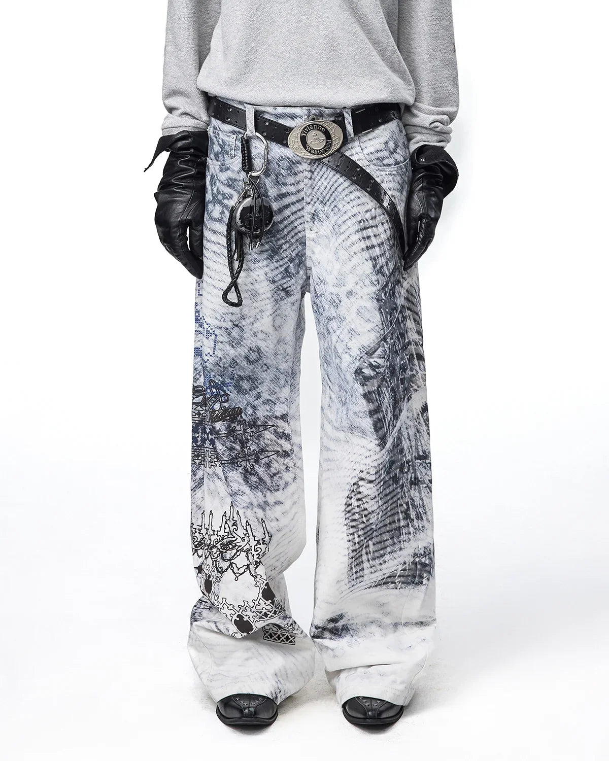 EMO Tatlin Tower Printed Straight-Leg Pants