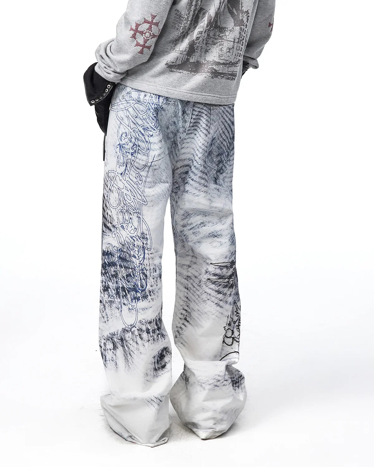 EMO Tatlin Tower Printed Straight-Leg Pants