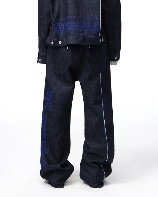 EMO Blue Selvedge Raw Denim Jeans