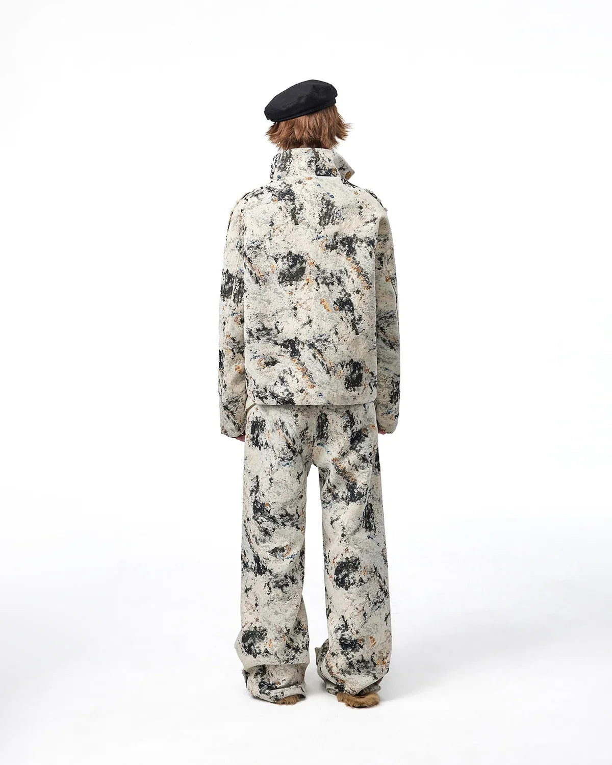 EMO Chenille Straight-Leg Pants