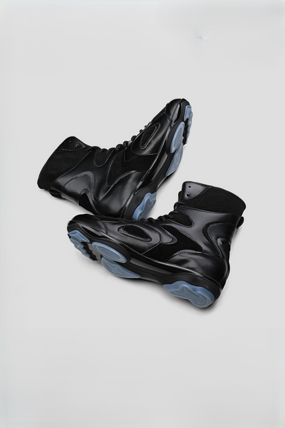Paneled High Top Boxing Boots