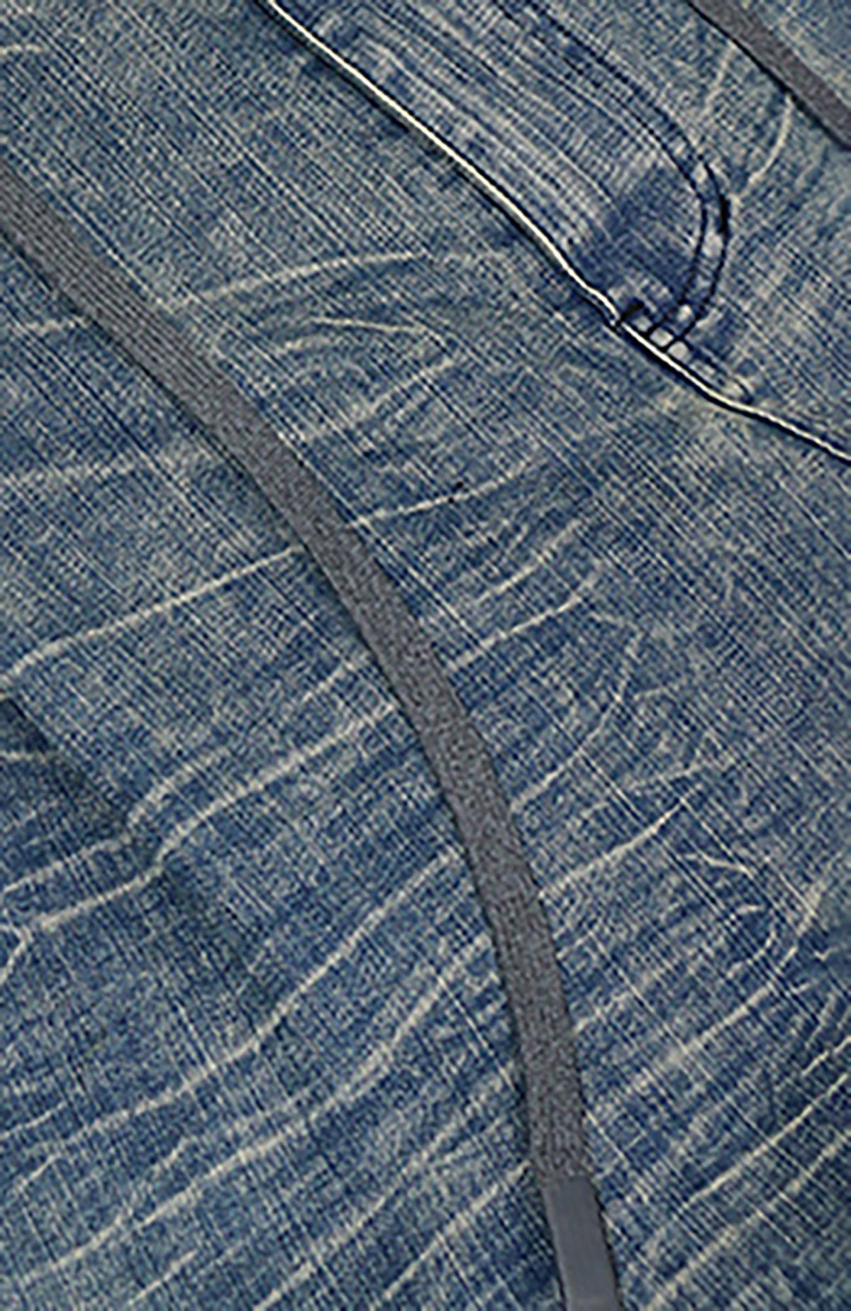 RELABEL Washed Curved-Blade Jeans