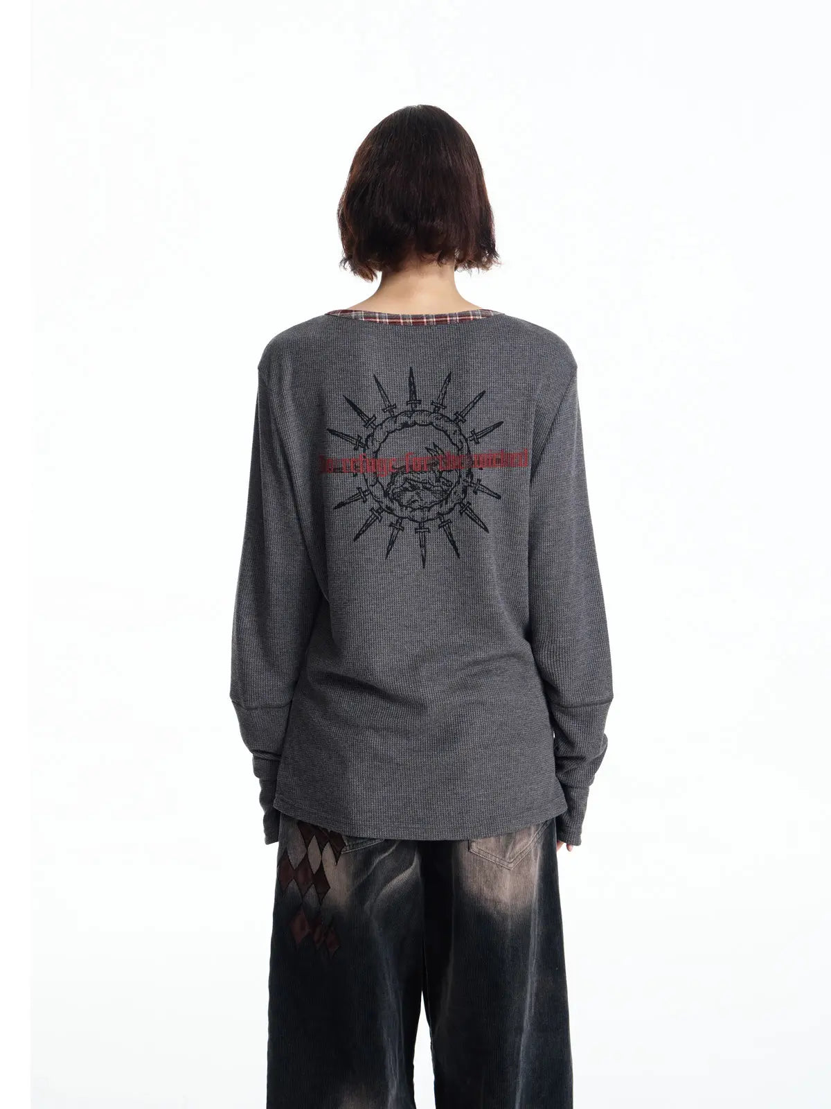 EMO Textured Waffle-Knit Slim-Fit Top