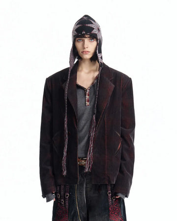 EMO Retro Velvet Corduroy Blazer