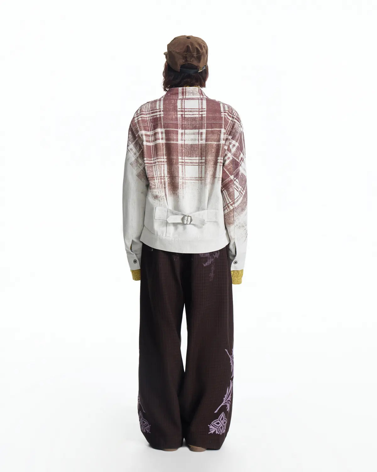 EMO Denim Embroidered Reversible Jacket (White)