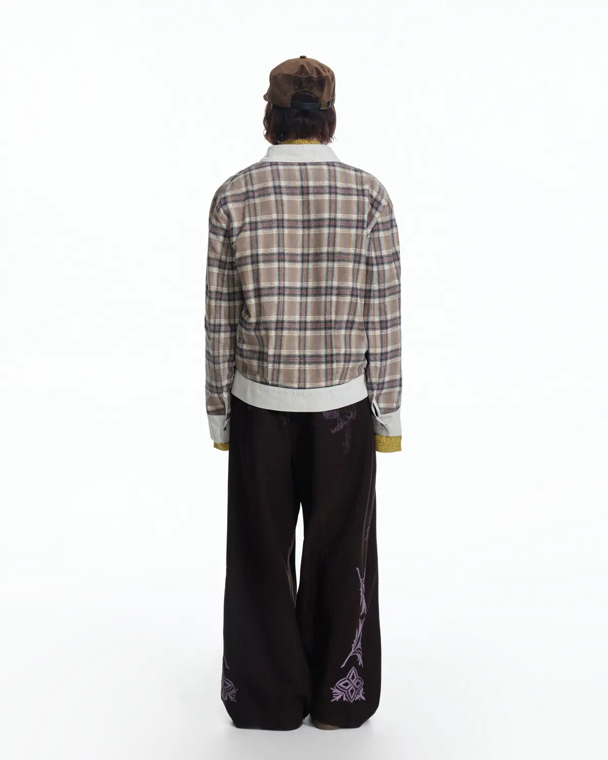 EMO Denim Embroidered Reversible Jacket (White)