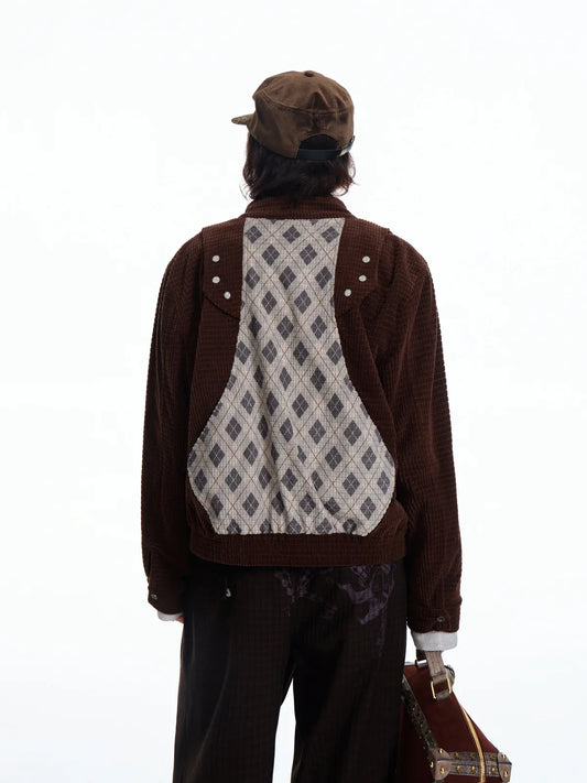 EMO Reversible Corduroy Waffle Bomber