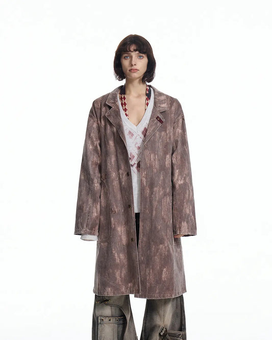 EMO "Film Noir" The Scorch Suede Trench